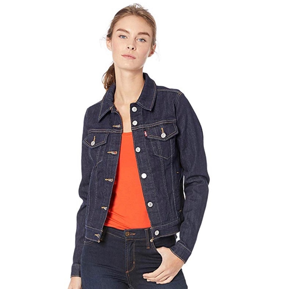 Levi’s Women Denim Jean trucker jacket blue rinse